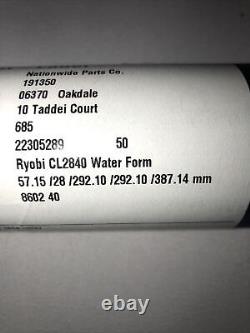 Ryobi 2800 ITEK 960 Crestline Water Form Roller CL2840 X07-0102 RY-2815-CL