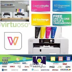 Sawgrass SG1000 Virtuoso Printer+ Design Studio + CMYK Ink Set FREE Shipping