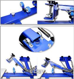 Screen Printing 4 color 2 Station Press Machine Rotary Printer Free Combination