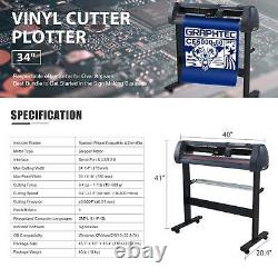 Secondhand Vinyl Cutter Plotter 34 Sign Maker Backlight Usb Port LCD Display