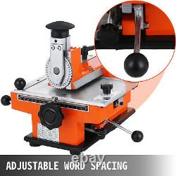 Semi-Auto Stamping Embossing Machine 4mm Metal MarkingTag Plate Dog Tag Printer