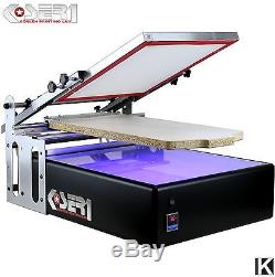 Siebdruckmaschine mit UV Belichtungsgerät mit Starter Kit Siebdruck maschine