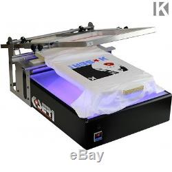 Siebdruckmaschine mit UV Belichtungsgerät mit Starter Kit Siebdruck maschine