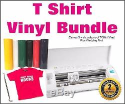 Silhouette Cameo 3 & T-Shirt Vinyl Starter Kit, Cutter, Plotter + £79 Freebies