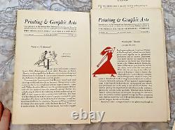 Stinehour NOTES ON GRAPHIC ARTS & PRINTING v1n1-v4n1 1953-56 Scarce Typesetting