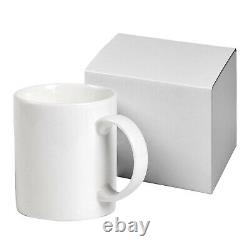 Sublimation Mugs 11oz 72 Large Handle Plain Mug Heat Press White Ceramic Coated