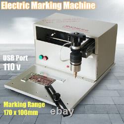 Table Electric Marking Machine Dot Peen Engraving for Metal Label Nameplate 110v