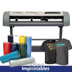 The Clipper 24 Vinyl Cutter, Stand and Heat Transfer Materials Package