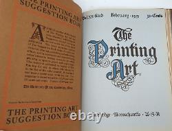 The Printing Art Cambridge 1912 13 GRAPHIC ARTS MAGAZINE 6 Issues Ads Lithos +