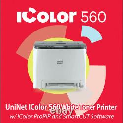 UNINET iColor 560 White Toner Printer + Pro Rip + Smart Cut FREE SHIPPING