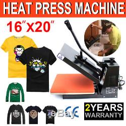 US 16x20 Digital Heat Press Machine T-Shirt Transfer Sublimation Clamshell DIY