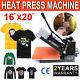 Us 16x20 Digital Heat Press Machine T-shirt Transfer Sublimation Clamshell Diy