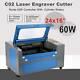Usb 60w 16x24 Co2 Laser Engraver Egravering Cutter Machine W. Upgraded