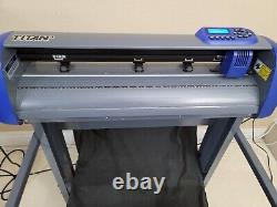 USCutter TITAN 3 ARMS Contour Cutting Vinyl Cutter 28 with Stand Used