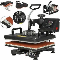 USED Swing away 5 in 1 Heat Press Machine 12x15 Combo Kit Sublimation