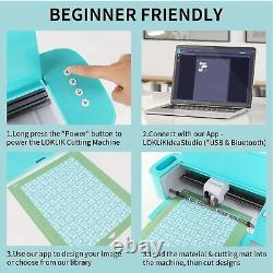 Ultra-Quiet Die Cutting Machine for Vinyl Crafts & Cards DIY with Bluetooth & USB