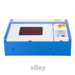 Upgraded 40W CO2 Laser Engraver Cutting Machine Crafts Cutter USB Interface