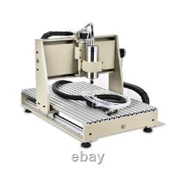 Usb 4 Axis 6040z Cnc Router Engraver Engraving Machine Woodwork Cutting Milling
