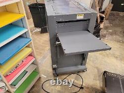 Used Duplo DC-615 Pro Slitter Cutter Creaser with Software, Dongle, and Barcode