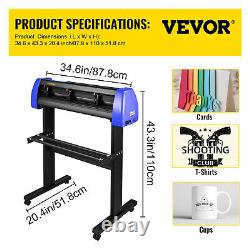 VEVOR 28 Vinyl Cutter Plotter Cutting Machine withSignmaster Software 20 Blades