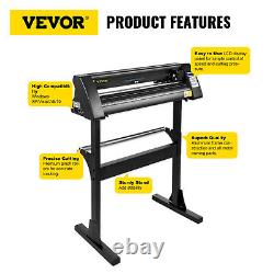 VEVOR 28 Vinyl Cutter/Plotter Sign Cutting Machine Software 3 Blades LCD Black