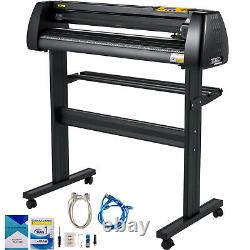 VEVOR 34 Vinyl Cutter Machine withFloor Stand Vinly Plotter Tool Kit SignMaster