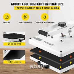 VEVOR Heat Press Machine 15x15inch T-shirt Sublimation Transfer Printer Crafts