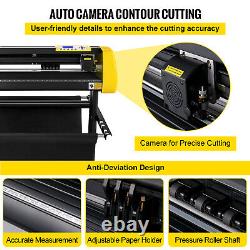 VEVOR Vinyl Cutter Machine 34in 870mm Plotter Automatic Camera Contour Cutting