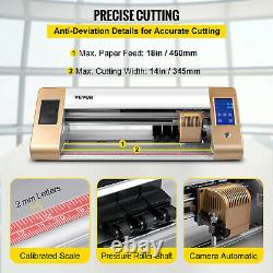 Vinyl Cutter Plotter Machine 18 Automatic Camera Contour Cutting LCD Screen