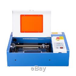Water-Break Protection 40W CO2 Laser Engraver Crafts Cutter with Panel Control