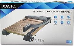 X-ACTO Heavy Duty Wood Base Paper Trimmer, 18 Inch Cut